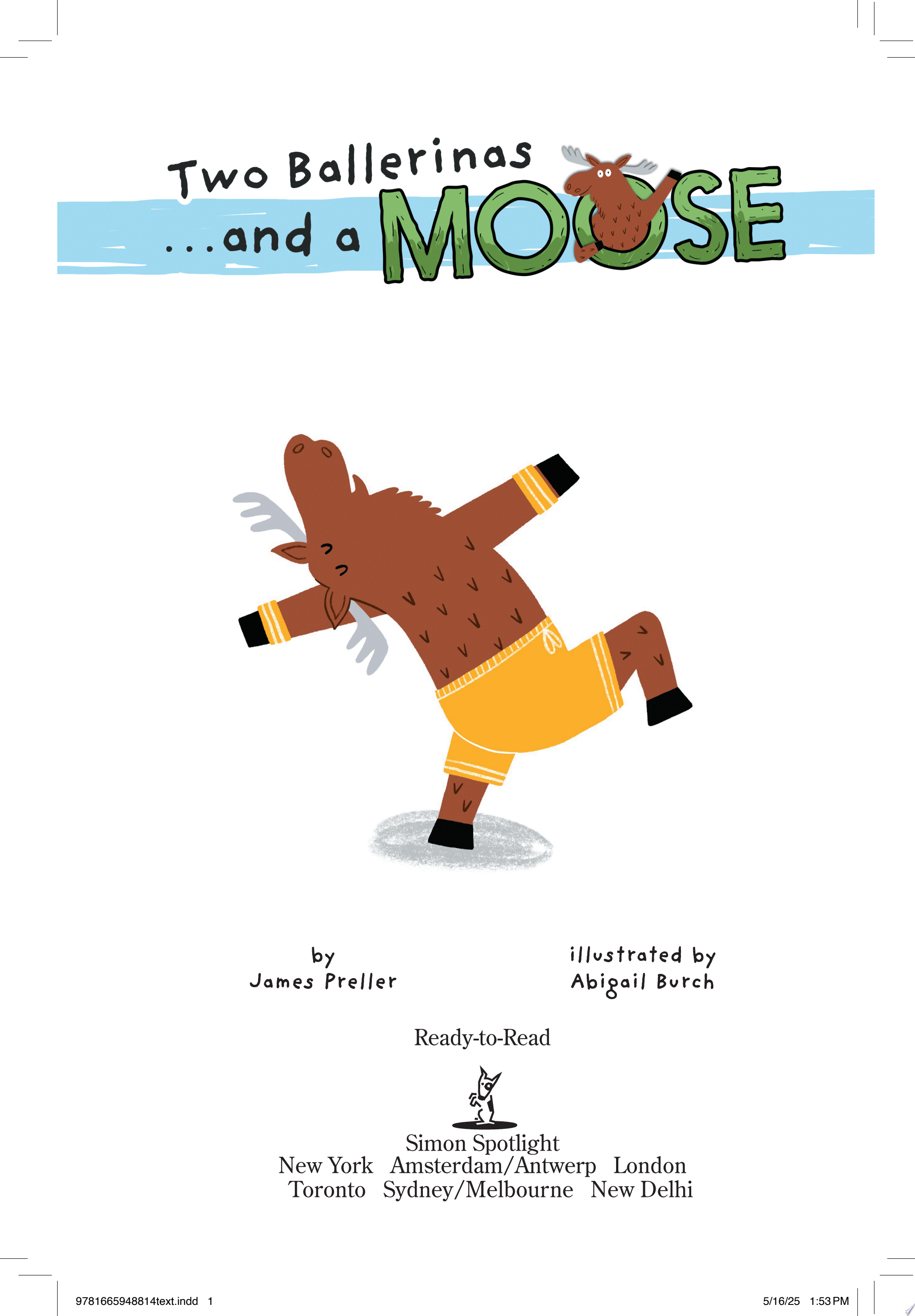 Image for "Two Ballerinas . . . and a Moose"