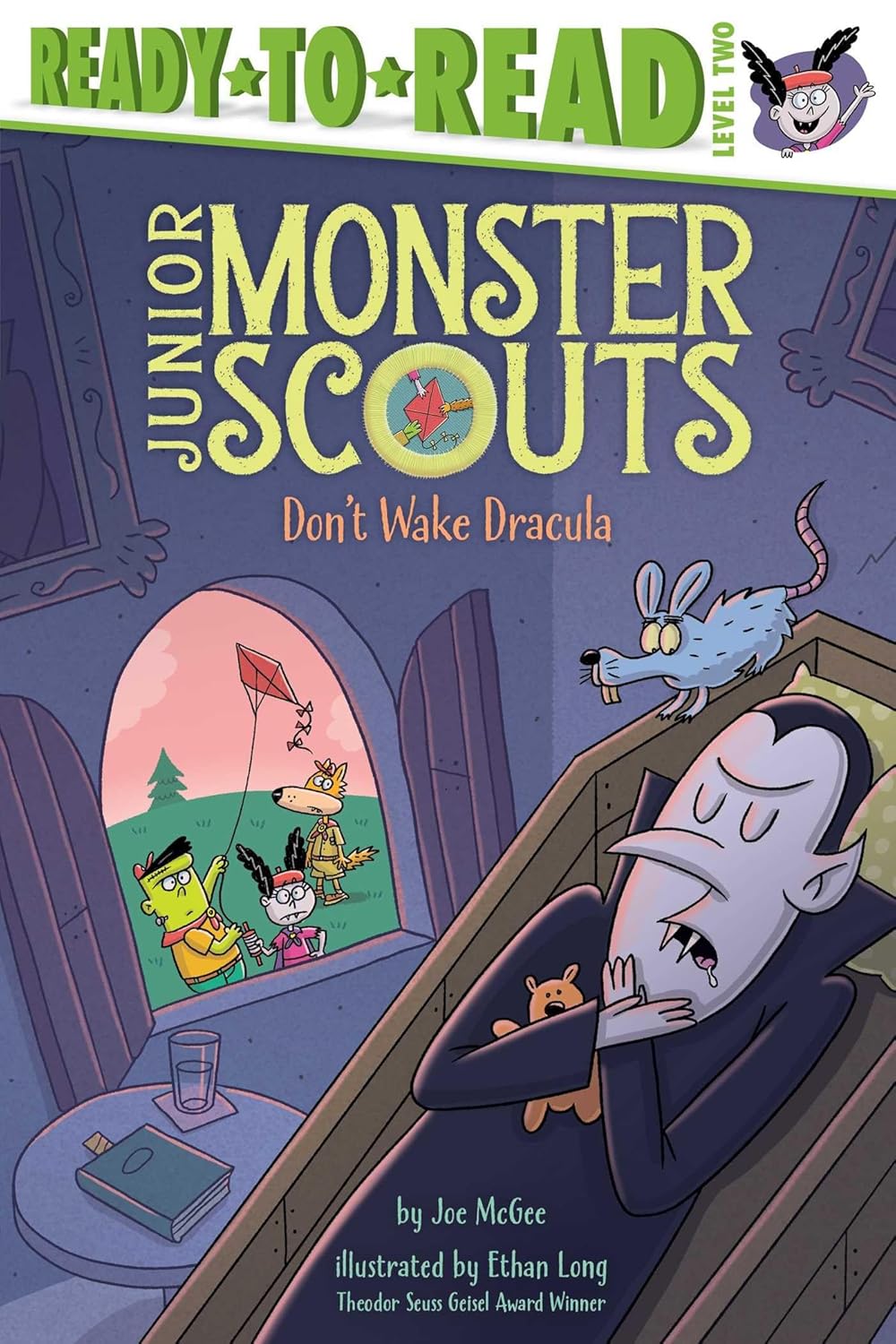 It’s a perfect day to fly kites, so Franky, Wolfy, and Vampyra decide to make their own. They have to follow one important rule: don’t wake Count Dracula. Everything is going as planned until their kites wake up the chatty gargoyles on top of Castle Dracula! Can the Junior Monster Scouts get the gargoyles to be quiet before they wake up Vampyra’s dad?