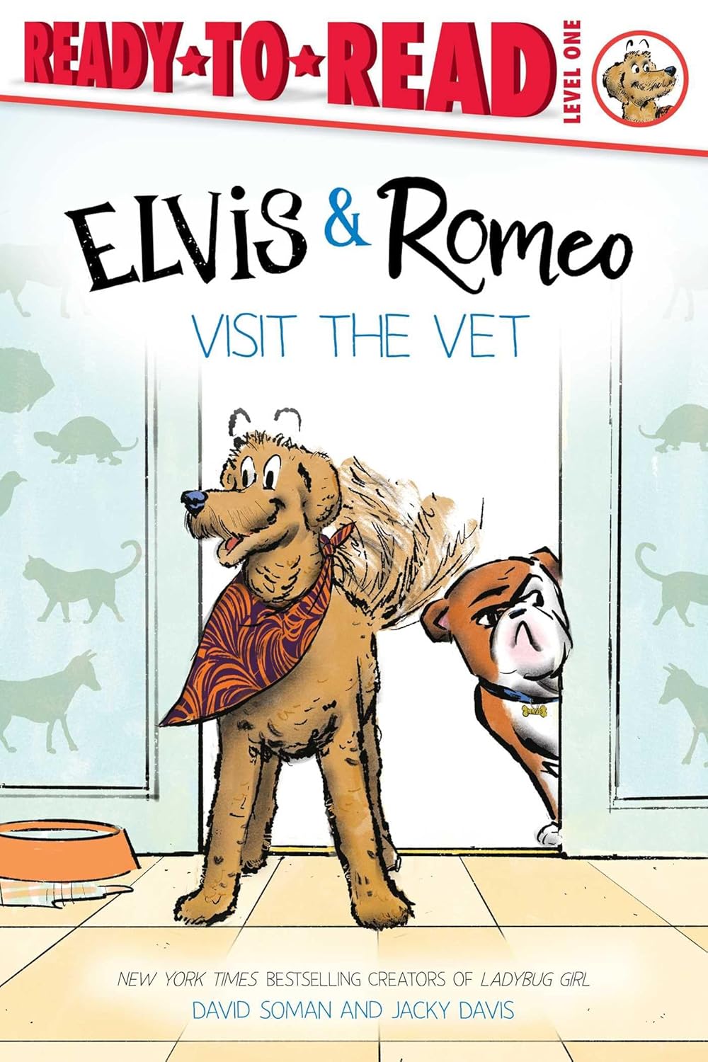 Elvis and Romeo are going to the vet for checkups. Elvis does not want to go or even to talk about it, but Romeo loves veterinarian visits—getting his ears and eyes checked…and getting a treat at the end! Can he convince Elvis the vet isn’t so bad?