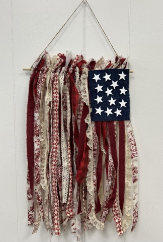 Shabby Ribbon Flag
