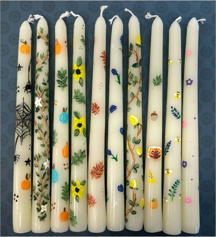 Painted Candles